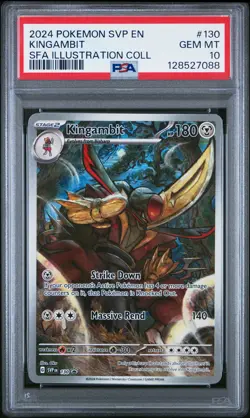 2024 POKEMON SHROUDED FABLE ILLUSTRATION COLLECTION PROMO #130 KINGAMBIT PSA 10 - Image 1