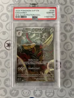 Pokemon SVP Shrouded Fable Illustration Coll. Promo Kingambit 130 PSA 10 GEM - Image 1