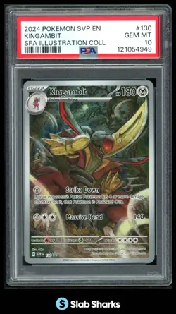 2023 POKEMON BLACK STAR PROMO #130 KINGAMBIT ILLUSTRATION PSA 10 - Image 1