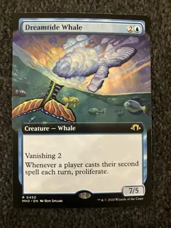 Magic The Gathering MTG - Dreamtide Whale (Extended Art) - Modern Horizons 3 - Image 1