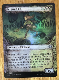 MTG: Lorwyn Eclipsed, Eclipsed Elf - Foil Showcase - Image 1