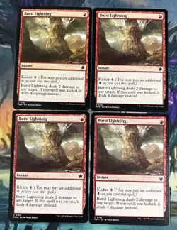 Burst Lightning X 4 - Foundations - Magic the Gathering MTG - Image 1