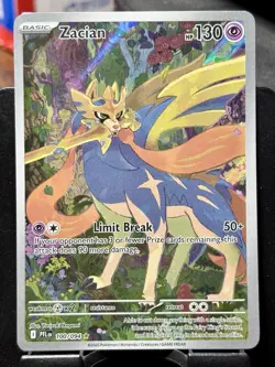 Zacian - Pokemon TCG - Phantasmal Flames - 100/094 - ILLUSTRATION RARE ~ NM - Image 3