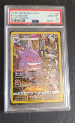 PSA 10 Gengar TG06 Lost Origin Alternate Art Illustration Rare Pokemon - ENGLISH - Image 1
