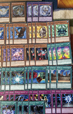 YuGiOh Rainbow Dark Dragon /Fusion Crystal Beast Deck & Secret Rares w/Game Mat - Image 3