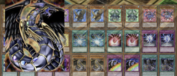 YuGiOh Rainbow Dark Dragon /Fusion Crystal Beast Deck & Secret Rares w/Game Mat - Image 4