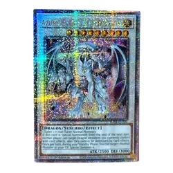 YuGiOh! Azure-Eyes Silver Dragon (Quarter Century Secret) RA04-EN208 1st Ed NM - Image 1