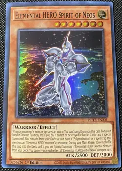Elemental HERO Spirit of Neos POTE-EN001 Power of the Elements 1st Ed Yugioh - Image 1