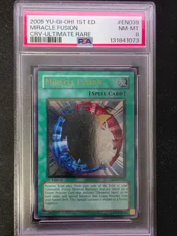Yu-Gi-Oh! Miracle Fusion CRV-EN039 1st Edition Ultimate Rare PSA 8 - Image 1