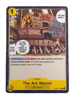 New: One Piece CCG The Ark Maxim OP06-117 Wings of the Captain Regular Common - Image 1