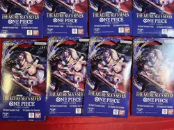 One Piece TCG The Azure Sea’s Seven OP-14 Sleeved Booster Pack Lot Of 10 Sealed - Image 2