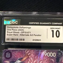 Donquixote Doflamingo Alt Art OP10-071 SR Royal Blood English One Piece CGC 10 - Image 2