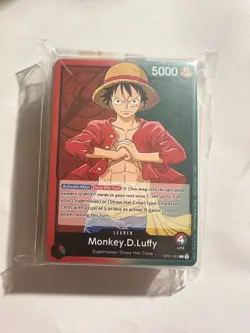 One Piece Card Game Monkey.D.Luffy Demo Deck + Promo Rainbow Luffy Sealed - Image 2