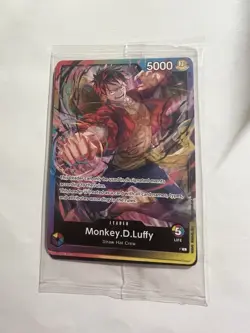 One Piece Card Game Monkey.D.Luffy Demo Deck + Promo Rainbow Luffy Sealed - Image 4