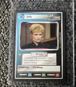 Vintage Star Trek CCG BB Premiere Edition Shelby Card - Image 1