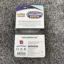 2021 Pokemon Sword & Shield Chilling Reign Blister Pack Coin Feebas Milotic Card - Image 2
