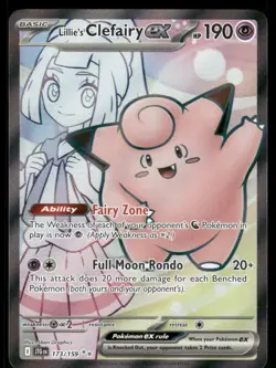 Pokemon Cards Lillie's Clefairy ex 173/159 Journey Together Ultra Rare NM *2 - Image 1