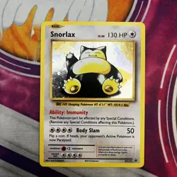 Pokemon TCG Snorlax XY179 Black Star Promo 2016 Holo Card - LP - Image 1