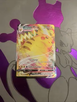 Pokemon Pikachu TCG VMAX SWSH286 Sword & Shield Promo Card Holo NM/M Condition - Image 1