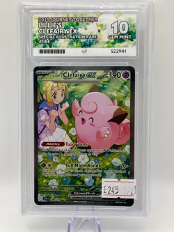Pokemon TCG Lillie's Clefairy EX Card 184/159 - Journey Together - ACE 10 - Image 1
