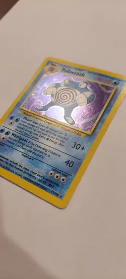 Pokemon TCG: 1999 Base Set Unlimited Poliwrath 13/102 Holo Rare MP - Image 3