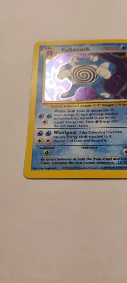 Pokemon TCG: 1999 Base Set Unlimited Poliwrath 13/102 Holo Rare MP - Image 4