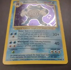 Poliwrath Unlimited Holo Rare Pokemon TCG Base Set 13/102 MP Condition 1999 WOTC - Image 2