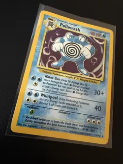 Poliwrath - 13/102 - Holo - Rare - Pokemon Card TCG - Unlimited Base Set - MP - Image 1