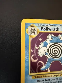 Poliwrath - 13/102 - Holo - Rare - Pokemon Card TCG - Unlimited Base Set - MP - Image 3