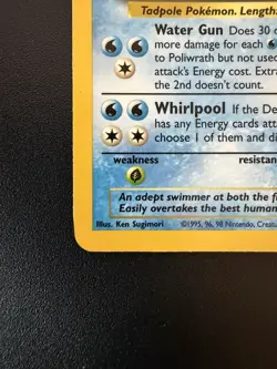 Poliwrath - 13/102 - Holo - Rare - Pokemon Card TCG - Unlimited Base Set - MP - Image 5