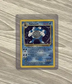 Pokemon TCG Poliwrath 13/102 Base Set Holo WOTC Trading Card MP - Image 1