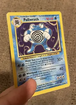 Pokemon TCG Poliwrath 13/102 Base Set Holo WOTC Trading Card MP - Image 3