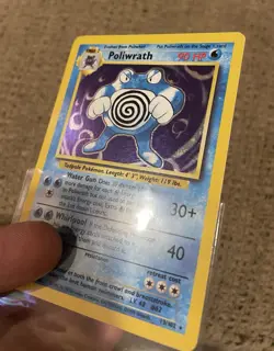 Pokemon TCG Poliwrath 13/102 Base Set Holo WOTC Trading Card MP - Image 4