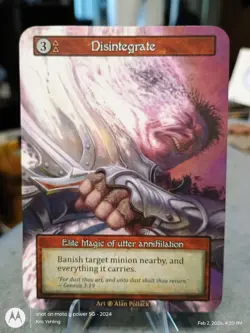 Disintegrate - Beta Elite NM - Sorcery: Contested Realm - Image 1