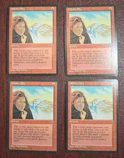 (4x) Winter Sky - MtG Homelands - Rare NM 1995 - Image 1