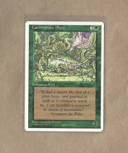 Magic the Gathering - MTG 4th Edition - Carnivorous Plant - Image 1