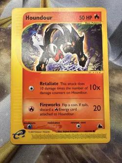 Pokemon Card - Houndour Skyridge 66/144 Common LP+ FREE SHIPPING - Image 1