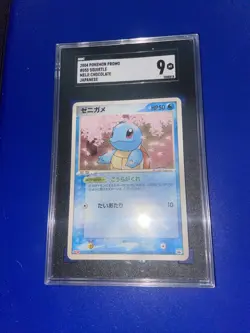 2004 Pokemon Japanese Meiji Chocolate Squirtle Promo 055/ADV-P SGC 9 - Image 2