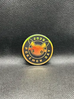 Pikachu SWIRL PROMO 30TH ANNIVERSARY 2026 POKEMON DAY STAMP Coin Cosmos 051/162 - Image 5