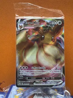 (SEALED) Eevee VMAX SWSH087 Black Star Promo Full Art Holo Pokemon TCG 1160 - Image 1