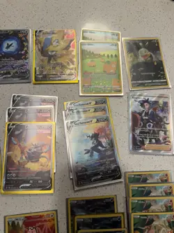 Huge Crown Zenith Pokemon Full Art Holo Pikachu Lot - Image 3