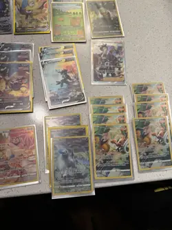 Huge Crown Zenith Pokemon Full Art Holo Pikachu Lot - Image 4