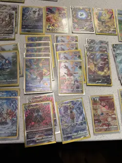 Huge Crown Zenith Pokemon Full Art Holo Pikachu Lot - Image 5