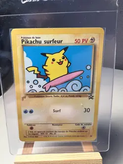 Pokemon World Collection Gold Tail Stamp Promo Flying & Surfing & #4 Pikachu - Image 3