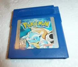 Gameboy Pokemon Blue (Nintendo Game Boy, 1999) Authentic Tested Worked - Image 1
