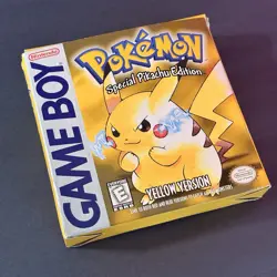 Pokemon Yellow Special Pikachu Edition Nintendo Game Boy 1999 • Game + Box 45496730895 - Image 1