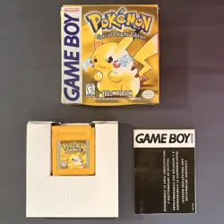 Pokemon Yellow Special Pikachu Edition Nintendo Game Boy 1999 • Game + Box 45496730895 - Image 2