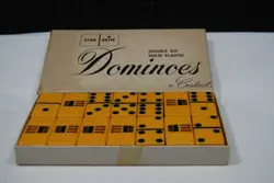 Star Brite Dominoes by Crisloid Double Six Ivory With Maveric Co. Logo - Image 1