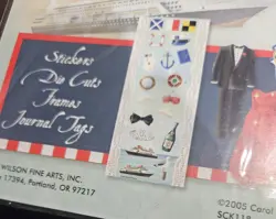 Scrapbooking Kit Theme Bon Voyage~Materials to Create Six Pages. - Image 5