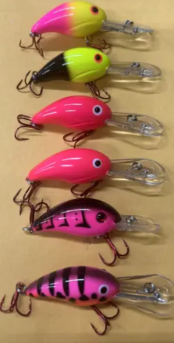 Lot Of Six Arkie Crappie Crankbaits (F-3) - Image 2